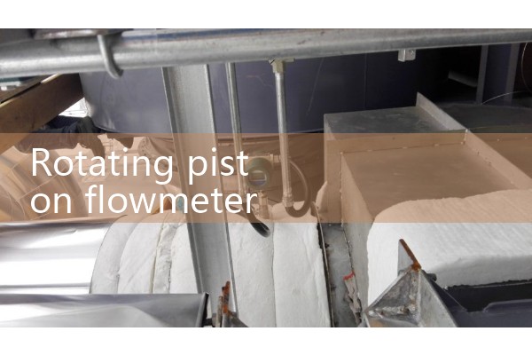 Rotating piston flowmeter